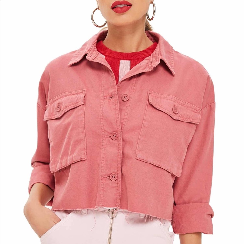 Top Shop Crop Jacket Nordstrom